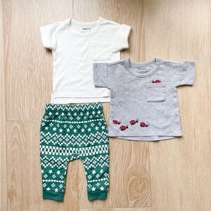 Baby Tee and Jogger Outfit Bundle, 3-6months